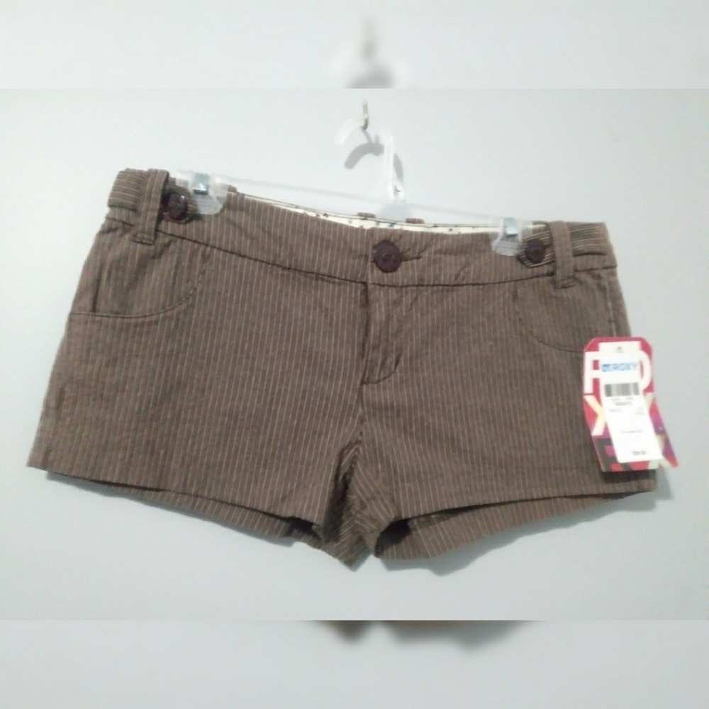 NWT Roxy American Plaid shorts -7-